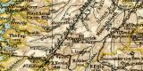 Schottland historische Landkarte Lithographie ca. 1911
