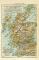Schottland historische Landkarte Lithographie ca. 1911