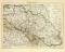 Schlesien historische Landkarte Lithographie ca. 1903