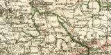Die Schiffahrtsstrassen des Deutschen Reiches historische Landkarte Lithographie ca. 1904