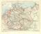 Die Schiffahrtsstrassen des Deutschen Reiches historische Landkarte Lithographie ca. 1907
