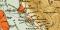 San Francisco und Umgebung historischer Stadtplan Karte Lithographie ca. 1905