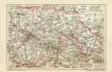Sachsen Königreich II. Östlicher Teil historische Landkarte Lithographie ca. 1904