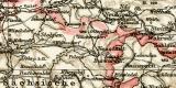Sachsen Königreich II. Östlicher Teil historische Landkarte Lithographie ca. 1905