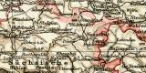 Sachsen Königreich II. Östlicher Teil historische Landkarte Lithographie ca. 1907