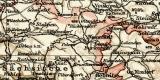 Sachsen Königreich II. Östlicher Teil historische Landkarte Lithographie ca. 1910