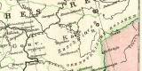 Historische Karte von Russland historische Landkarte Lithographie ca. 1907