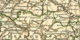 Südrussland Krim und Taurien historische Landkarte Lithographie ca. 1911