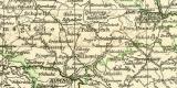 Westrussland und Ostseeprovinzen historische Landkarte Lithographie ca. 1909
