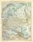 Europäisches Russland historische Landkarte Lithographie ca. 1903