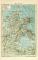 Rügen historische Landkarte Lithographie ca. 1909