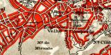 Rio de Janeiro und Umgebung historischer Stadtplan Karte Lithographie ca. 1907