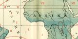 Regenkarte der Erde historische Landkarte Lithographie...