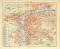 Prag historischer Stadtplan Karte Lithographie ca. 1903