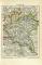 Posen historische Landkarte Lithographie ca. 1908