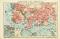 Plymouth und Umgebung historischer Stadtplan Karte Lithographie ca. 1911