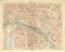 Paris historischer Stadtplan Karte Lithographie ca. 1904