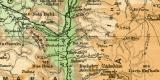 Palästina historische Landkarte Lithographie ca. 1912