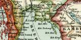 Ostindien II. Hinterindien historische Landkarte...