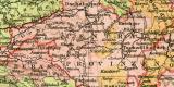 Ostindien I. Vorderindien historische Landkarte Lithographie ca. 1908