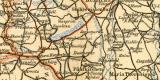 Übersichtskarte der Eisenbahnen in Österreich-Ungarn historische Landkarte Lithographie ca. 1904