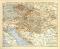 Übersichtskarte der Eisenbahnen in Österreich-Ungarn historische Landkarte Lithographie ca. 1904