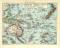 Oceanien historische Landkarte Lithographie ca. 1910