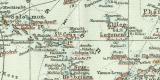 Oceanien historische Landkarte Lithographie ca. 1912
