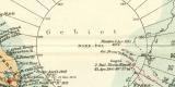 Nordpolarländer Karte Lithographie 1905 Original der...