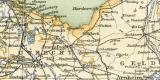 Niederlande historische Landkarte Lithographie ca. 1903