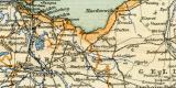Niederlande historische Landkarte Lithographie ca. 1905
