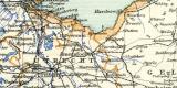 Niederlande historische Landkarte Lithographie ca. 1907