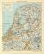 Niederlande historische Landkarte Lithographie ca. 1911