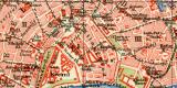 Moskau historischer Stadtplan Karte Lithographie ca. 1911