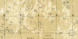 Übersichtskarte des Mondes historische Karte Lithographie ca. 1907