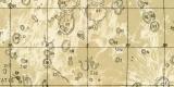 Übersichtskarte des Mondes historische Karte Lithographie ca. 1912