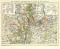 Die Kämpfe um Metz am 14. 16. und 18. August 1870 historische Militärkarte Lithographie ca. 1905