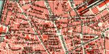 Marseille historischer Stadtplan Karte Lithographie ca. 1912