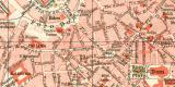 Mailand historischer Stadtplan Karte Lithographie ca. 1902