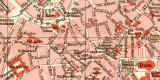 Mailand historischer Stadtplan Karte Lithographie ca. 1905
