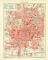 Mailand historischer Stadtplan Karte Lithographie ca. 1910