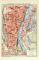 Magdeburg Altstadt und Werder historischer Stadtplan Karte Lithographie ca. 1911