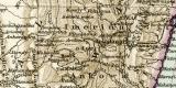 Madagaskar historische Landkarte Lithographie ca. 1902