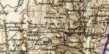 Madagaskar historische Landkarte Lithographie ca. 1905
