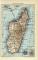 Madagaskar historische Landkarte Lithographie ca. 1912