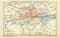 Londoner Untergrundbahnen und übriges Bahnnetz historische Landkarte Lithographie ca. 1908