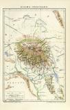 Kilimandscharo historische Landkarte Lithographie ca. 1905