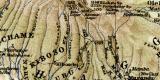 Kilimandscharo historische Landkarte Lithographie ca. 1907