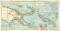Kaiser - Wilhemlsland Bismarck  -Archipel Salomon- und Marschall Inseln historische Landkarte Lithographie ca. 1902