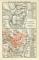 Das alte und das neue Jerusalem historischer Stadtplan Karte Lithographie ca. 1902